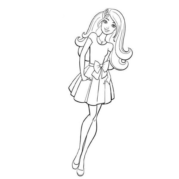 Раскраска. Барби