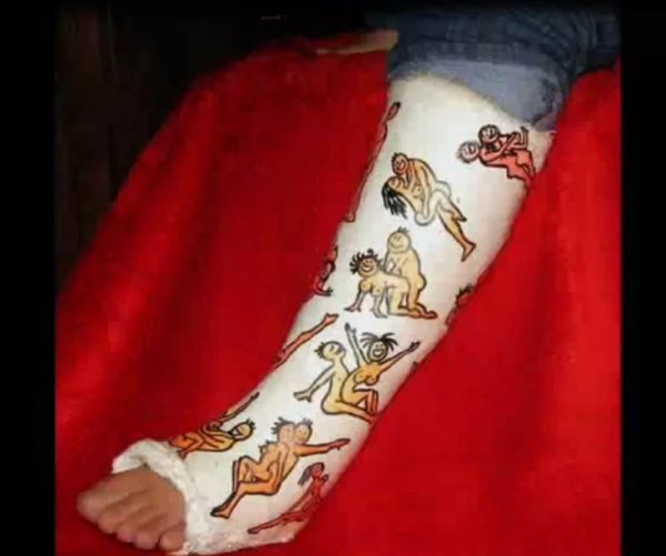 Разрисованный гипс