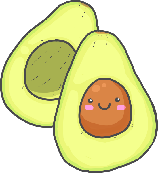 Наклейки "авокадо"