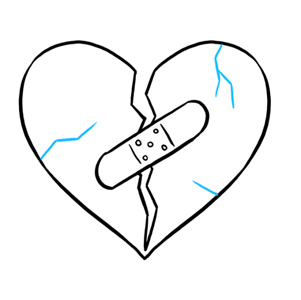 Рисунки для срисовки сердечки