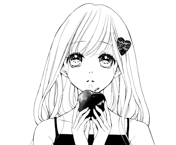 Аниме черно белое