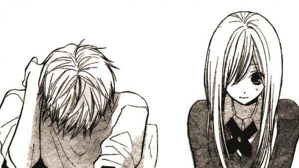 Аниме картинки черно белые