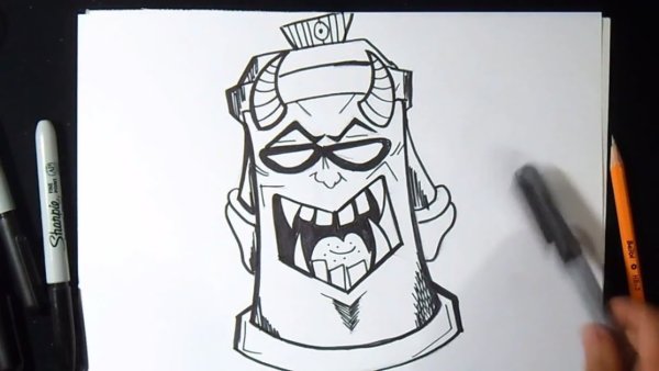 Картинки черным маркером