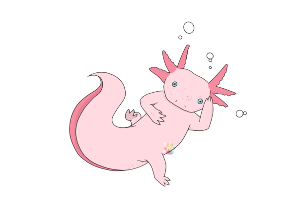 Аксолотль рисуночек