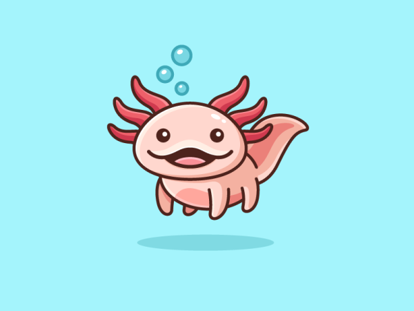 Аксолотль Лотти Стикеры