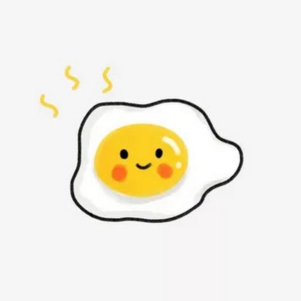 Яичница мультяшная