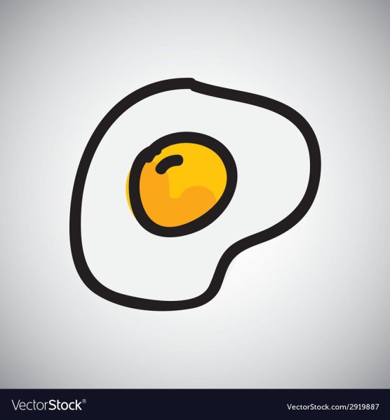 Маленькая яичница нарисовать