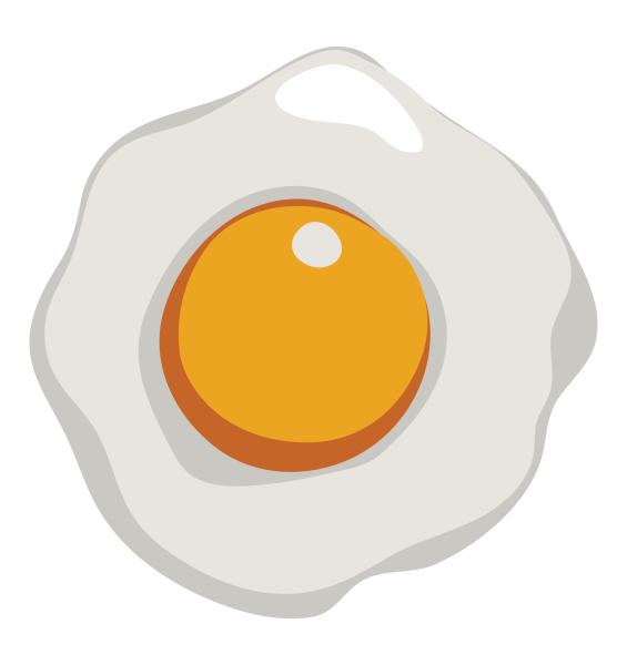 Рисунки для срисовки яичница