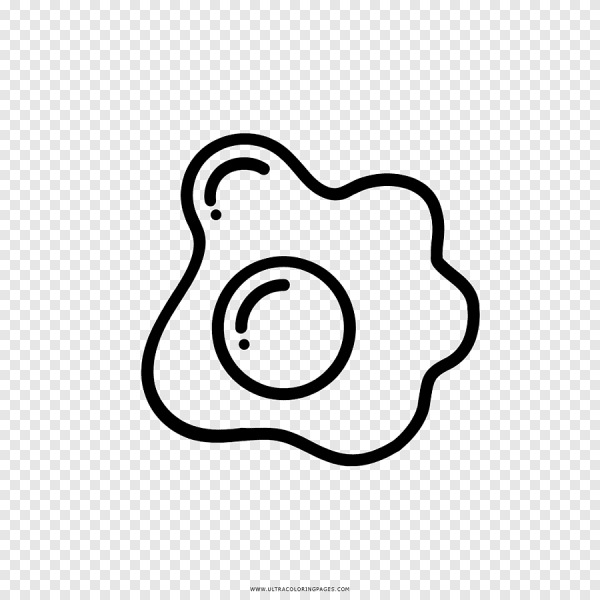 Яичница раскраска