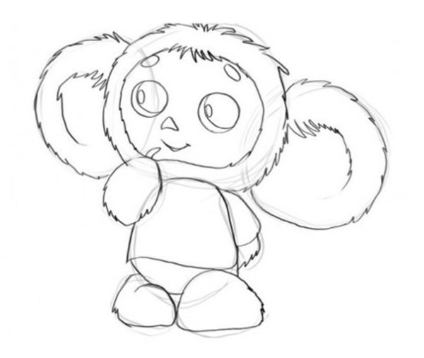 Чебурашка рисунок