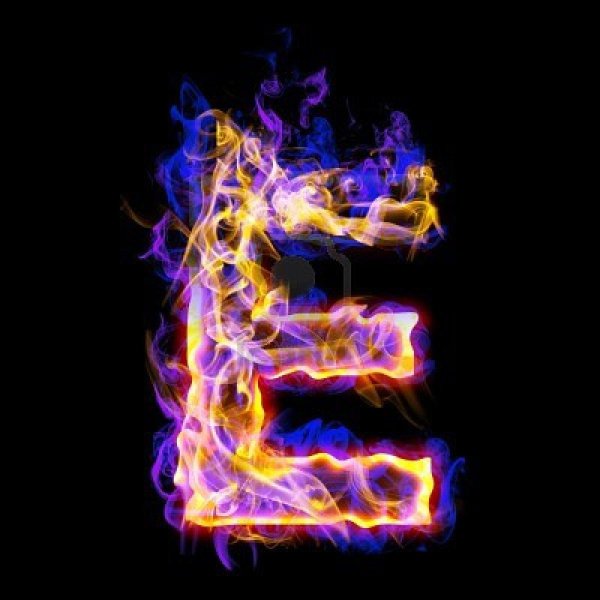 Неоновая буква e