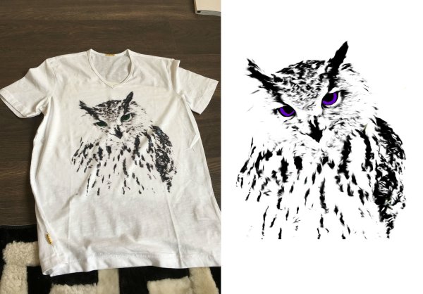 Вышивка на халате бокс