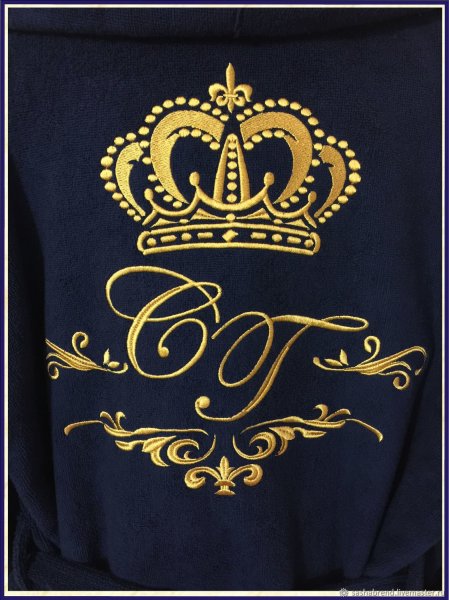 Халат с вышивкой