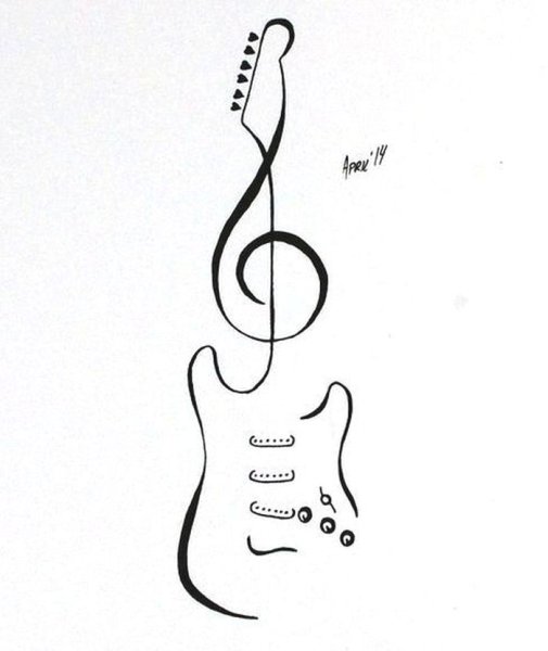 Нотный стан рисунок