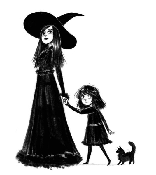 Маленькая ведьмочка арт