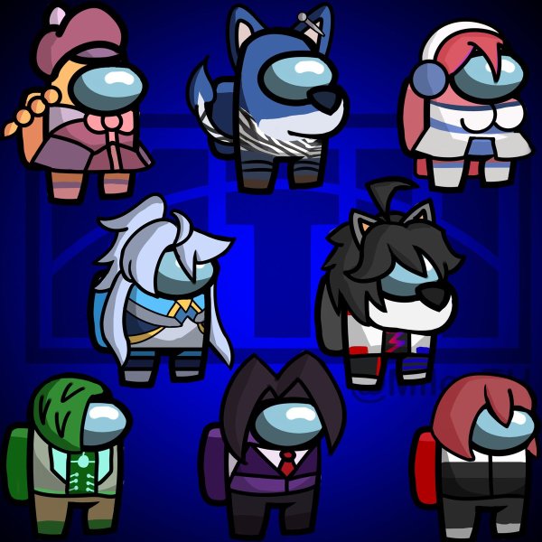 Блоггеры в амонг АС скины