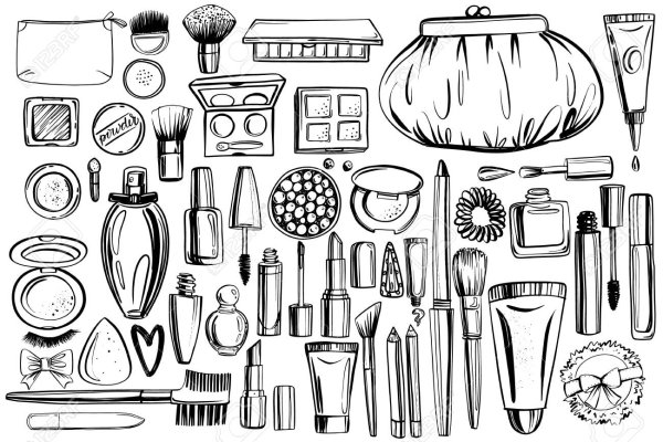 Наклейки косметика