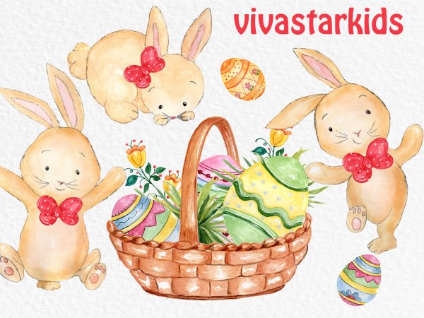 Пасха акварель