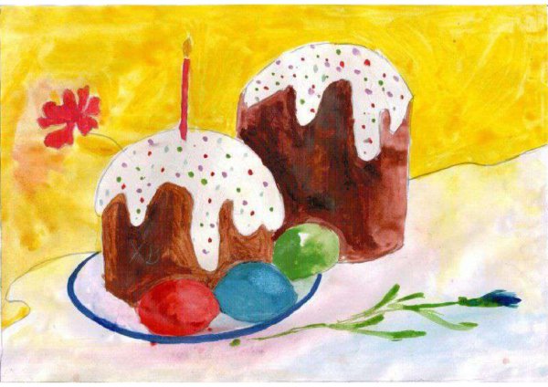 Натюрморт Пасхальный для детей