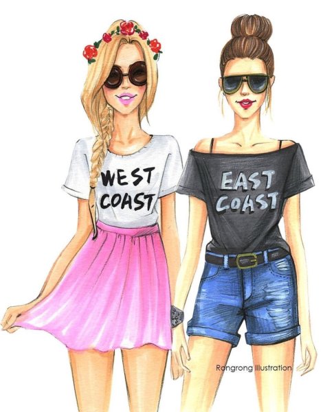 Раскраски для девочек лучшие подруги