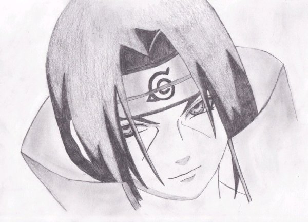 Раскраски Наруто маленький Итачи