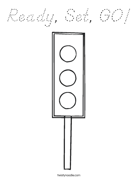 Трафарет светофора для детей