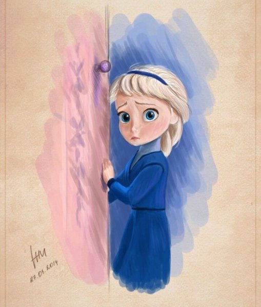 Эльза и Анна в детстве