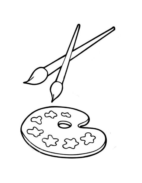 Палитра для рисования пиктограмма