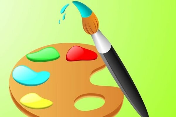 Раскраска краски и кисточка