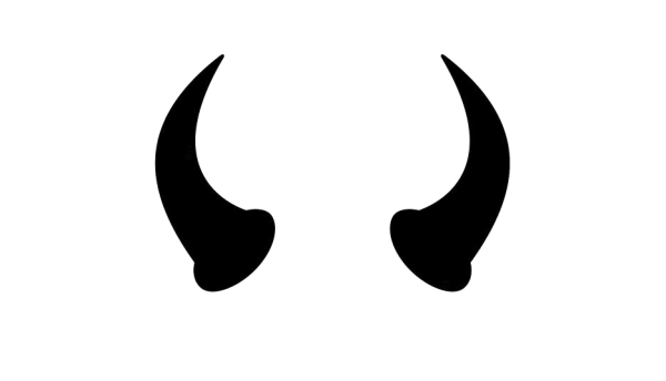 Рожки дьявола в профиль