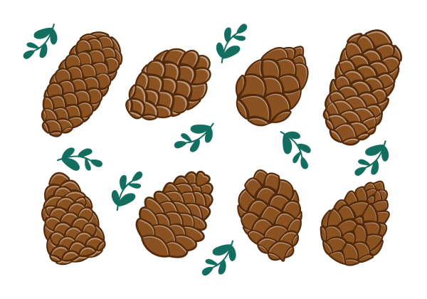 Шишки мультяшные