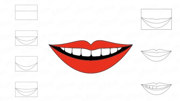 Улыбка карандашом