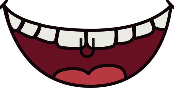 Улыбка нарисованная