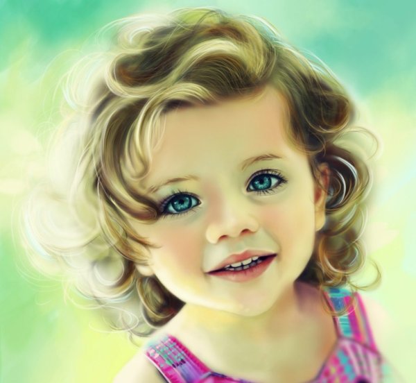 Красивый детский портрет