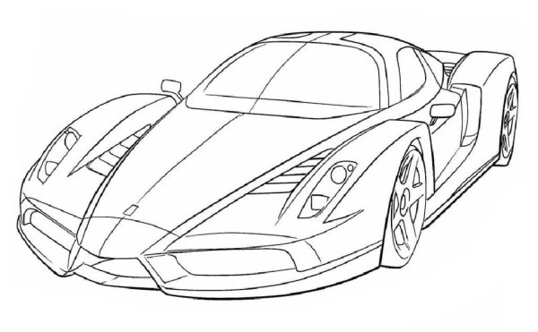 Раскраски Феррари Энзо