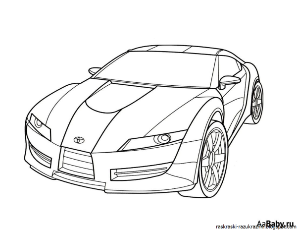 Раскраски для мальчиков машины