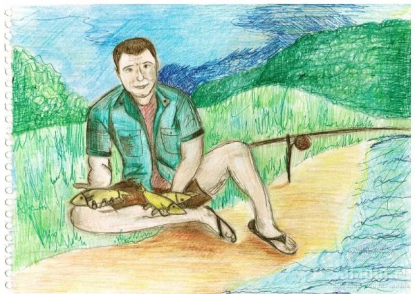 Рисунок на тему мой папа