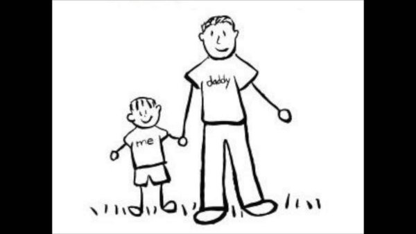 Рисунок для папы легкий и красивый