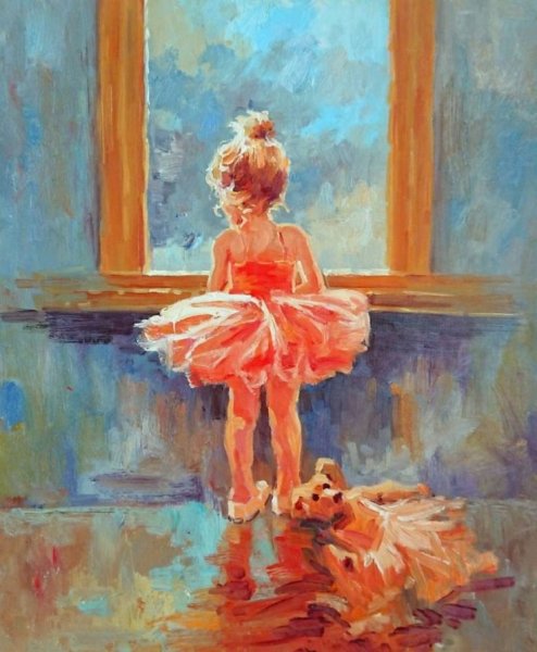 Художник Минаев Сергей картина маленькая балерина