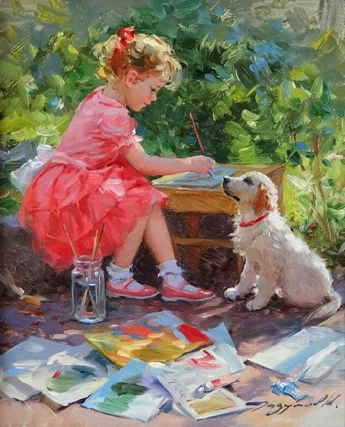 Художник Константин Разумов (Konstantin Razumov). Детство.