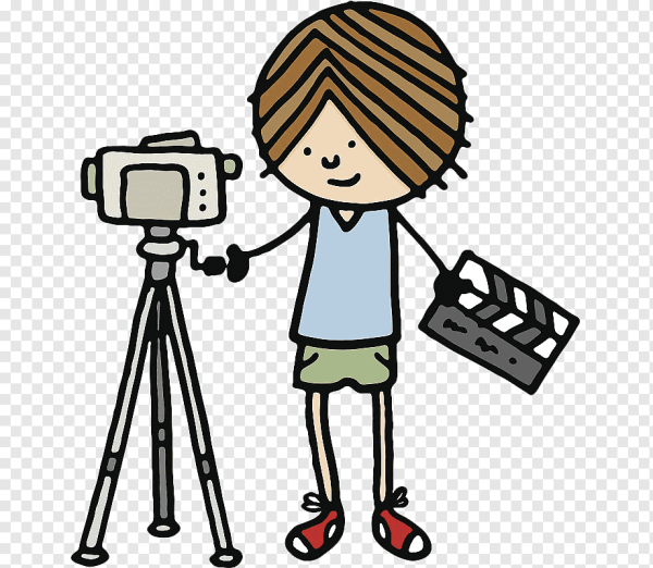 Мультяшные люди с фотоаппаратом