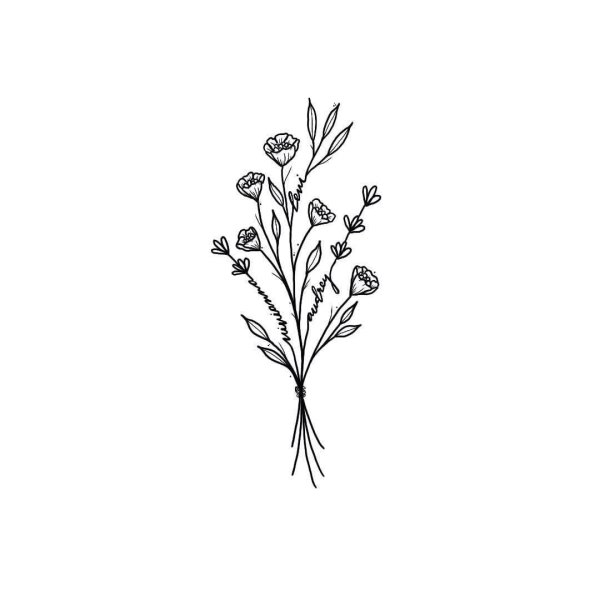 Мини рисунки цветы