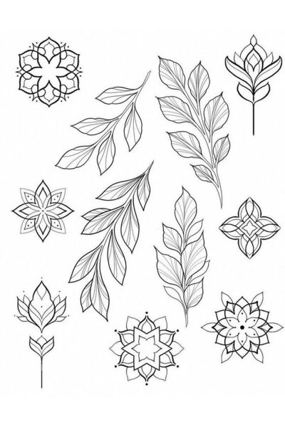 Эскизы маленьких татуировок для девушек