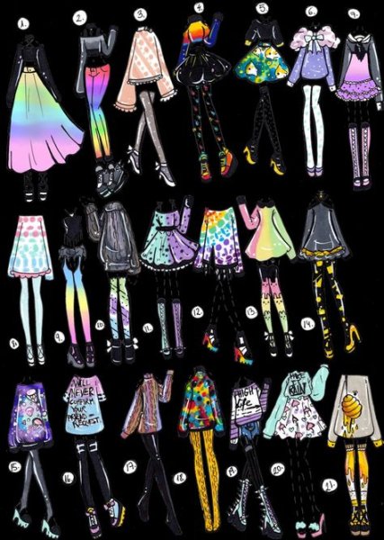 Красивая одежда для срисовки