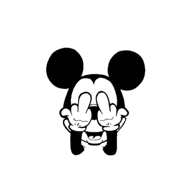 Микки Маус тату эскиз