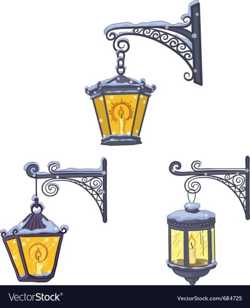 Декор фонарей для рисования