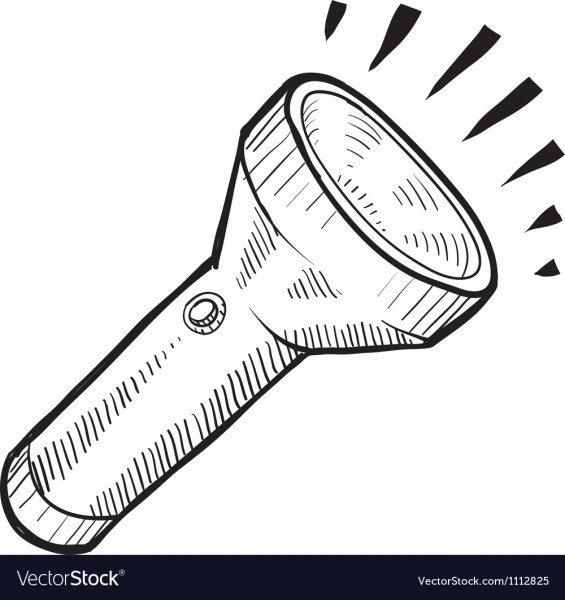 Фонарик раскраска