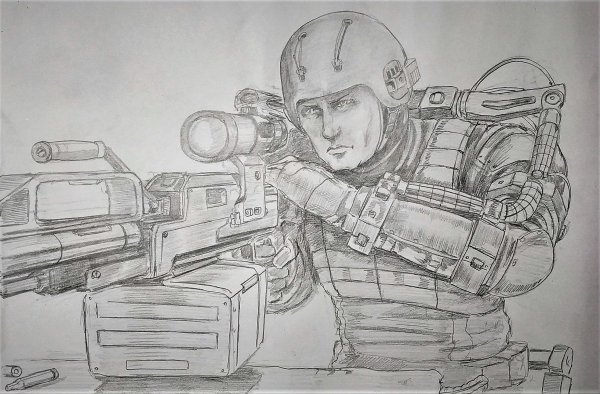 МОНОЛИТОВЕЦ сталкер для срисовки