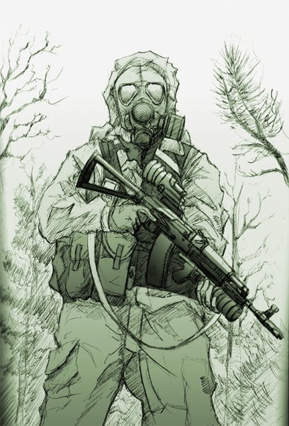 Сталкеры для срисовки монолит