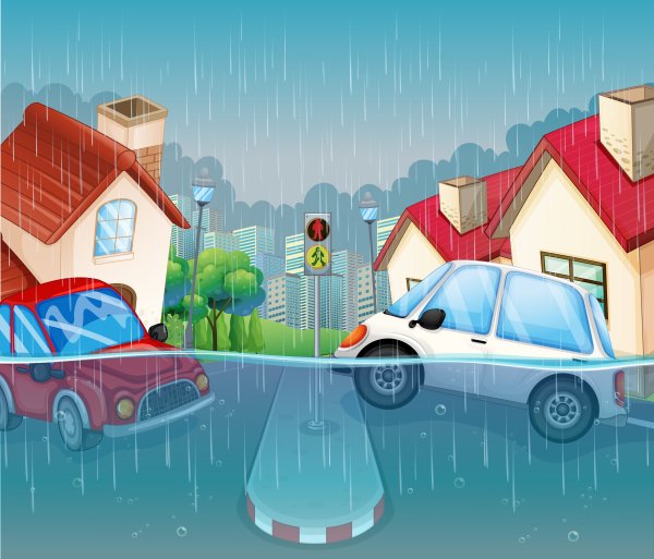 Наводнение мультяшное